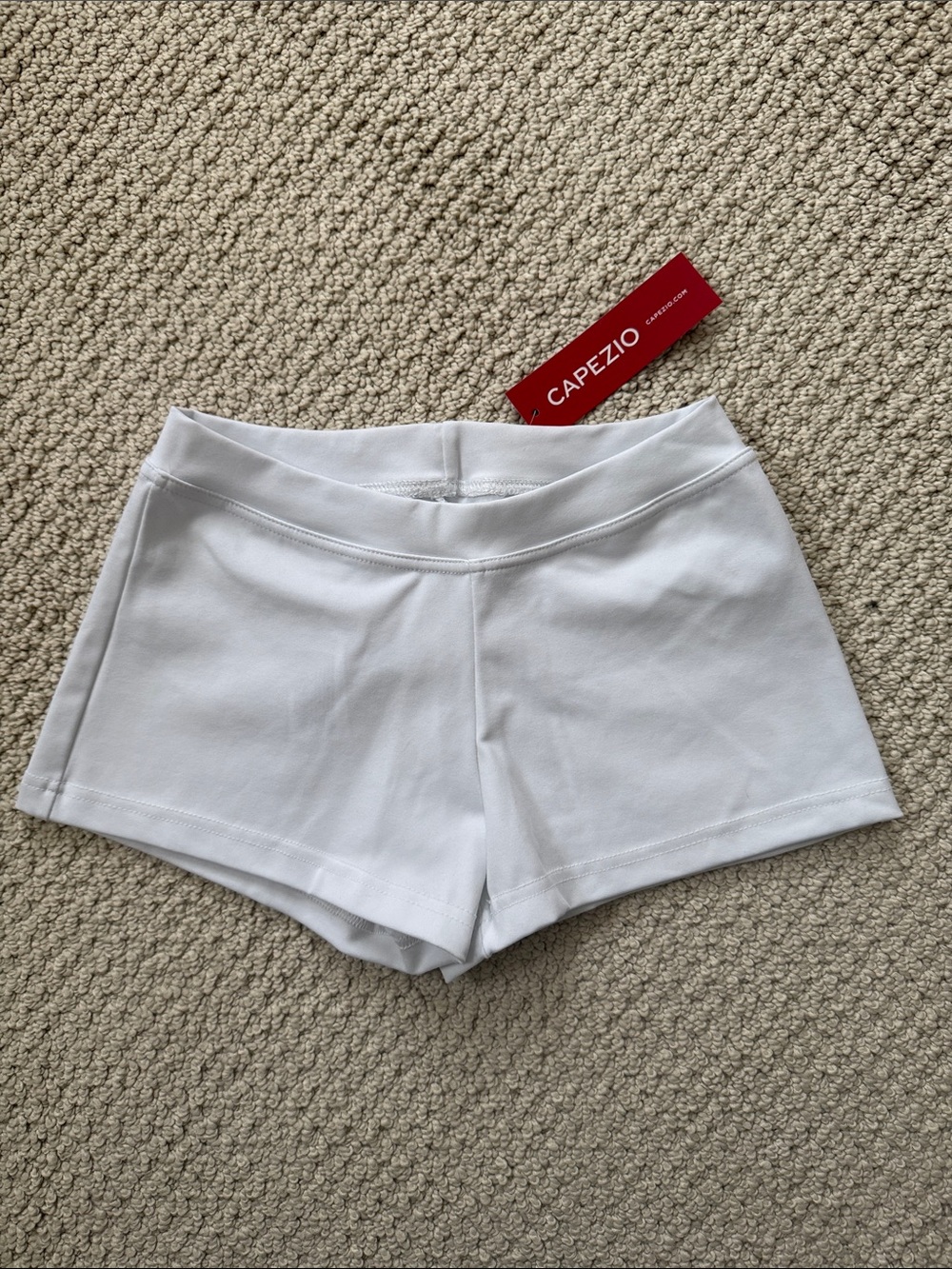 Capezio Boycut Lowrise White Women's Shorts